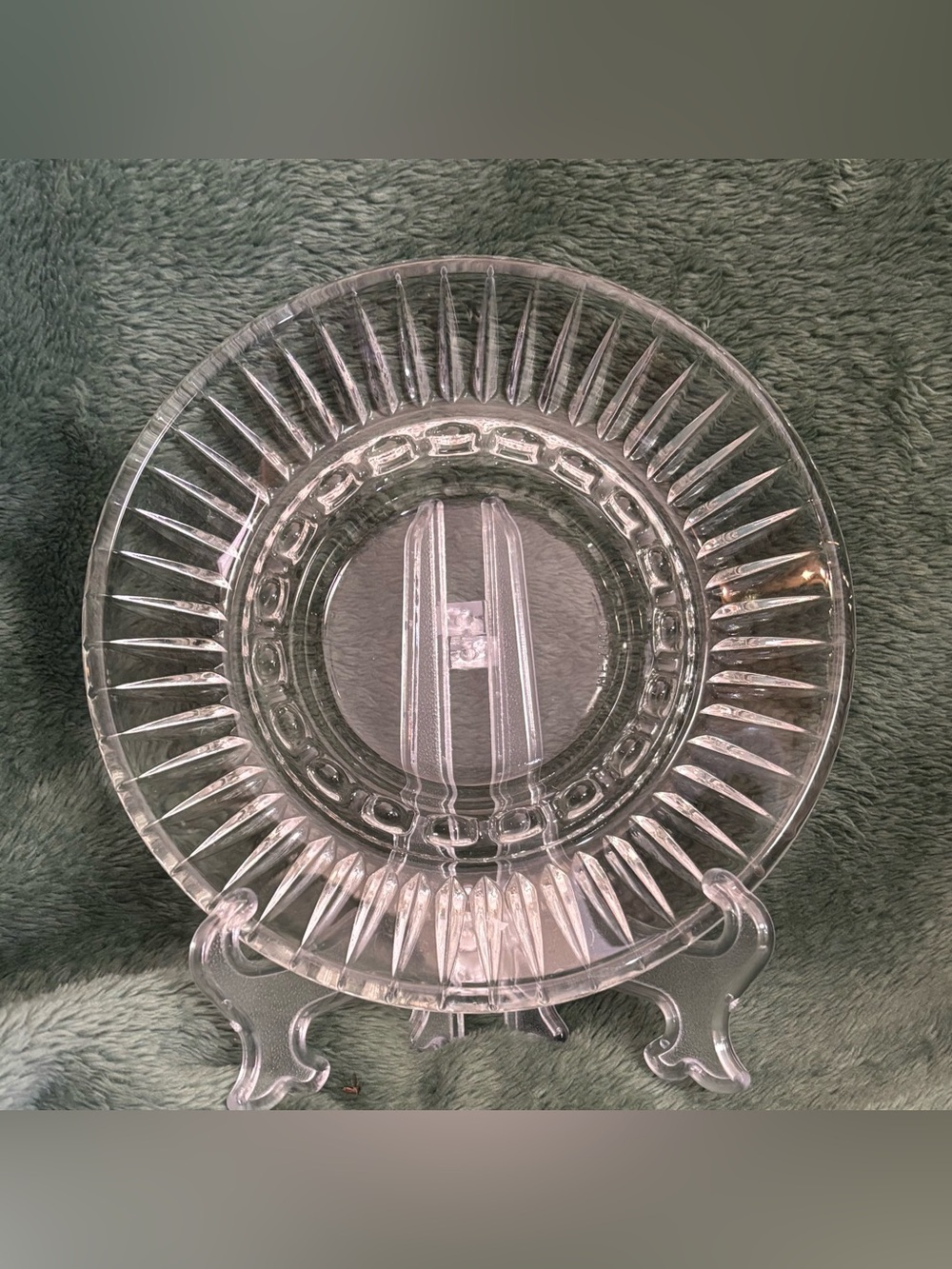Vintage Clear Glass Decorative Ashtray- Transparent (G004)